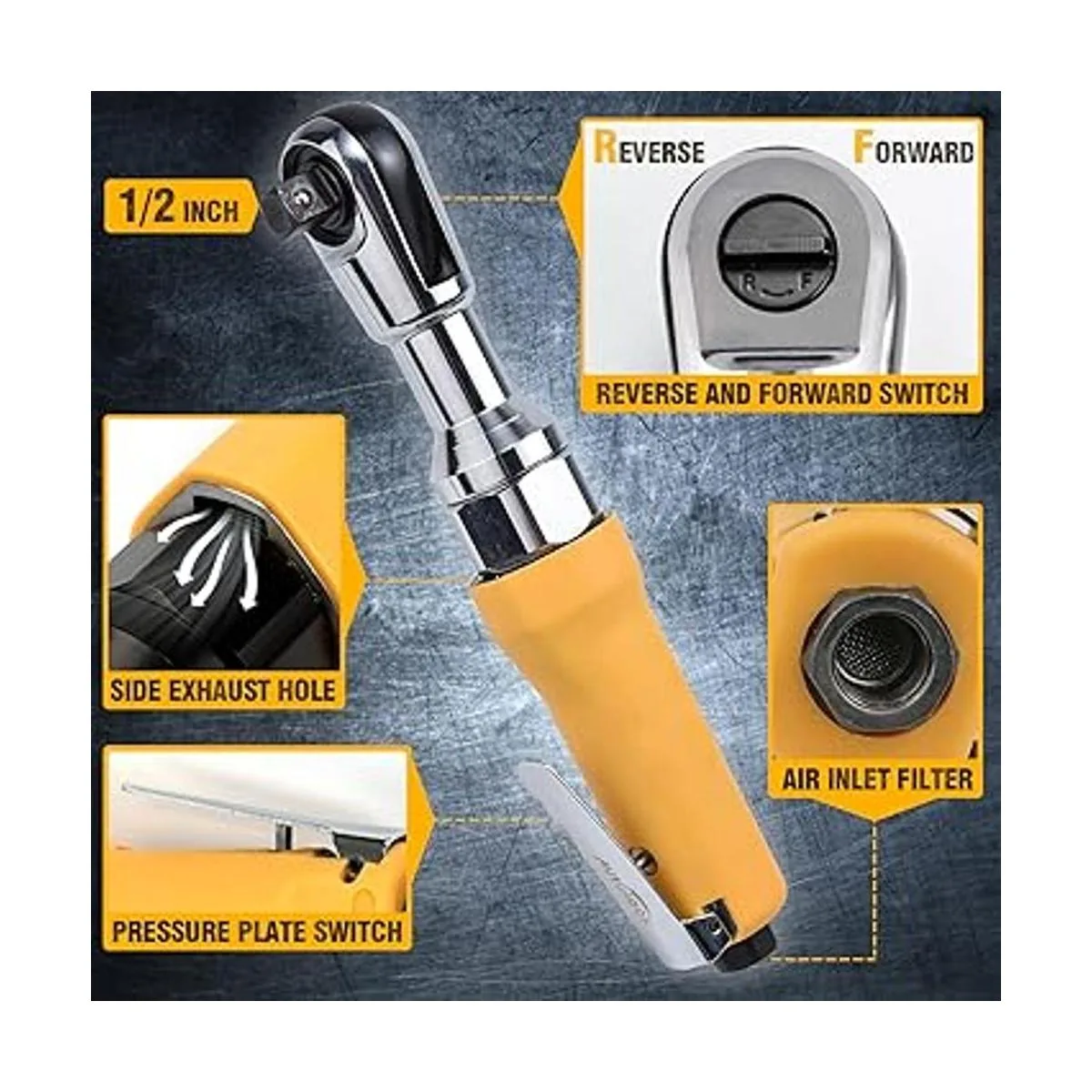 Autolock Llave de trinquete neumática profesional de 12