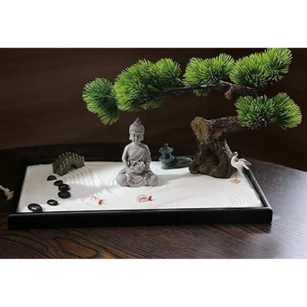 Meditación de mesa japonesa Zen Garden Gift Mesa_3