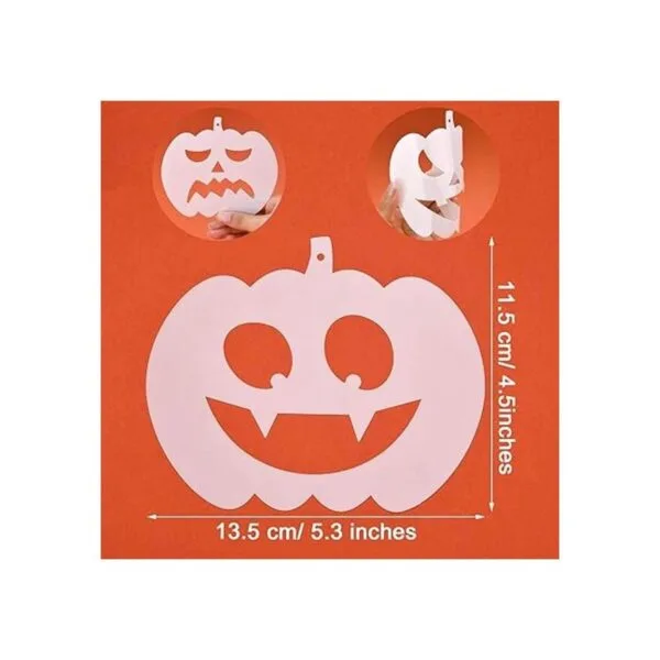 24 piezas de plantillas de calabaza de Halloween