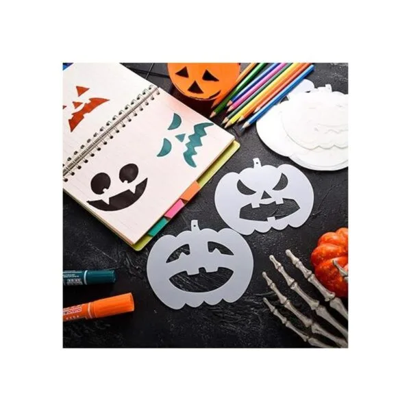 24 piezas de plantillas de calabaza de Halloween