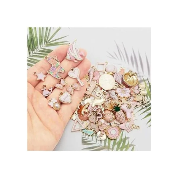 Dijes esmaltados 60 piezas de 30 pares de dijes con_4