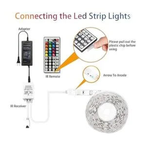 Tira de luces LED de 32.8 pies luces LED que cambian de_3