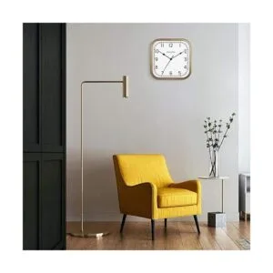 PresenTime Co Reloj cuadrado vintage de 10 pulgadas