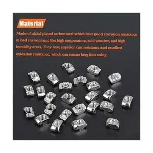 HELIFOUNER 240 piezas de tuercas T de la serie 2020 M3 M4_2