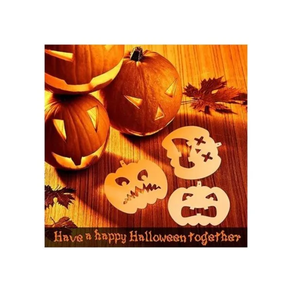 24 piezas de plantillas de calabaza de Halloween