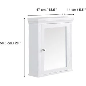 Elegant Home Fashions Detachabe Chestnut Armario de pared_3