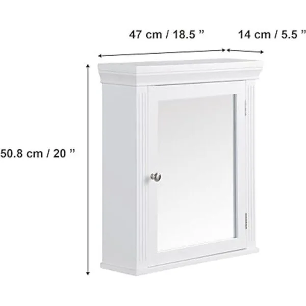 Elegant Home Fashions Detachabe Chestnut Armario de pared_3