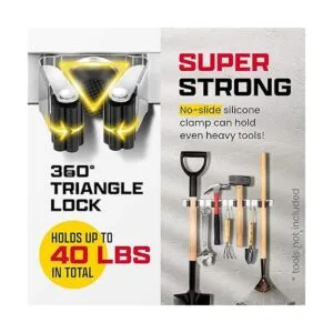 Effektivtools Soporte de pared para trapeador y escoba_3