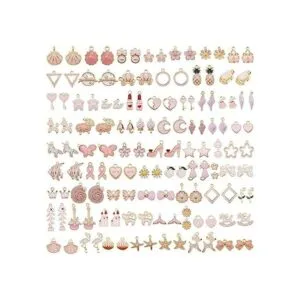 Dijes esmaltados 60 piezas de 30 pares de dijes con_1