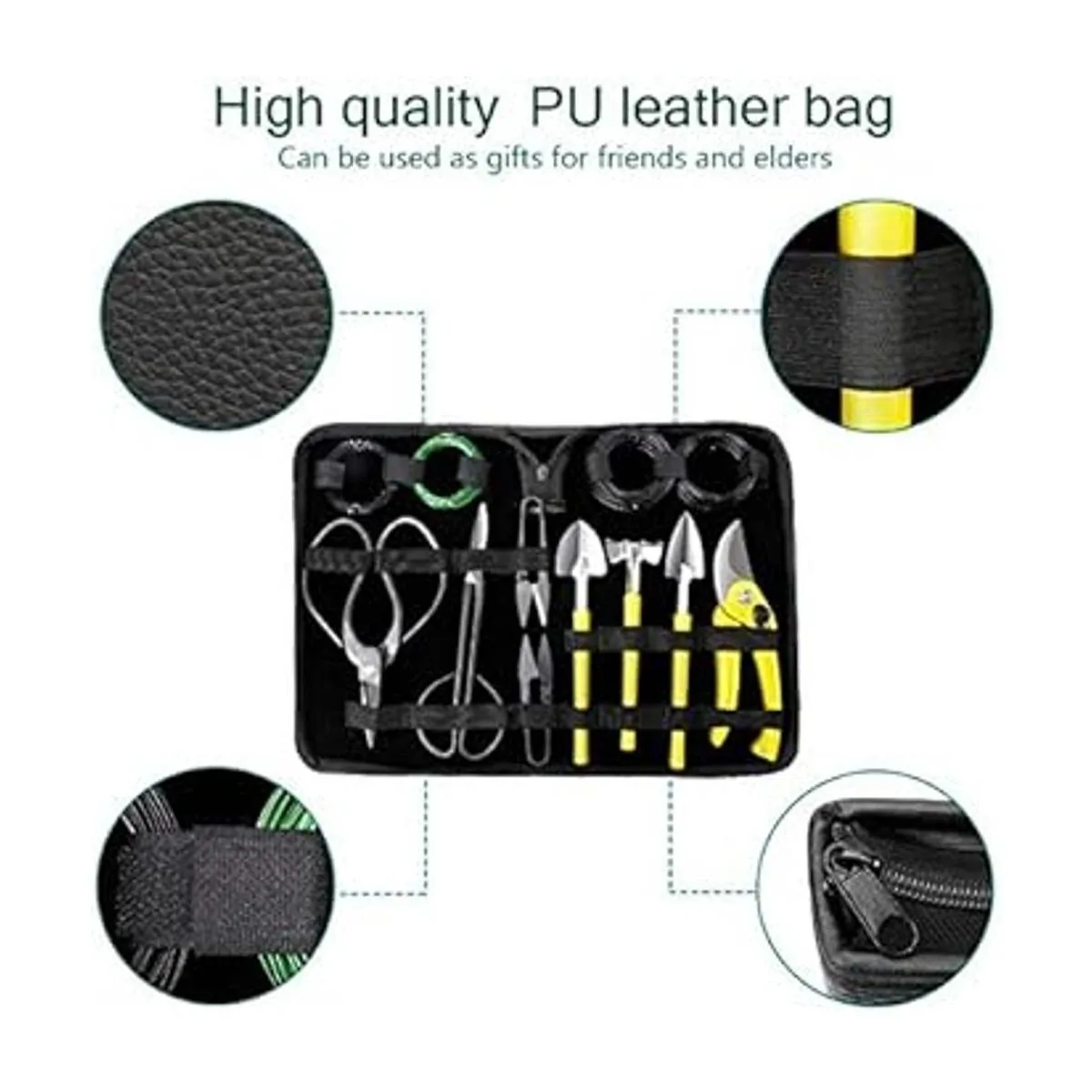 MOSFiATA Bonsai Juego de 13 herramientas de corte de_6