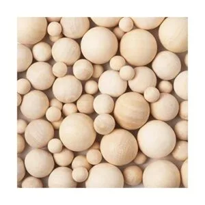 Beadthoven 90pcs 4 tamaño natural sin acabar cuentas de_1