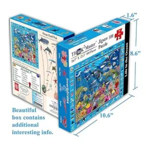Think2Master Colorful Ocean Life Rompecabezas de 100_3