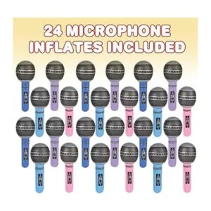ArtCreativity Micrófonos inflables juego de 24 piezas_2