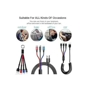 Juego de cables de carga USB multifunción paquete de 3_2