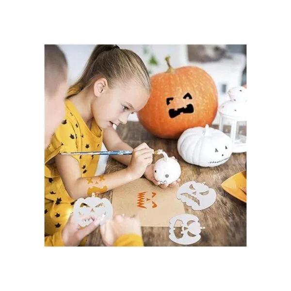 24 piezas de plantillas de calabaza de Halloween
