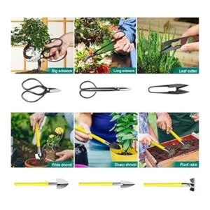 MOSFiATA Bonsai Juego de 13 herramientas de corte de_2