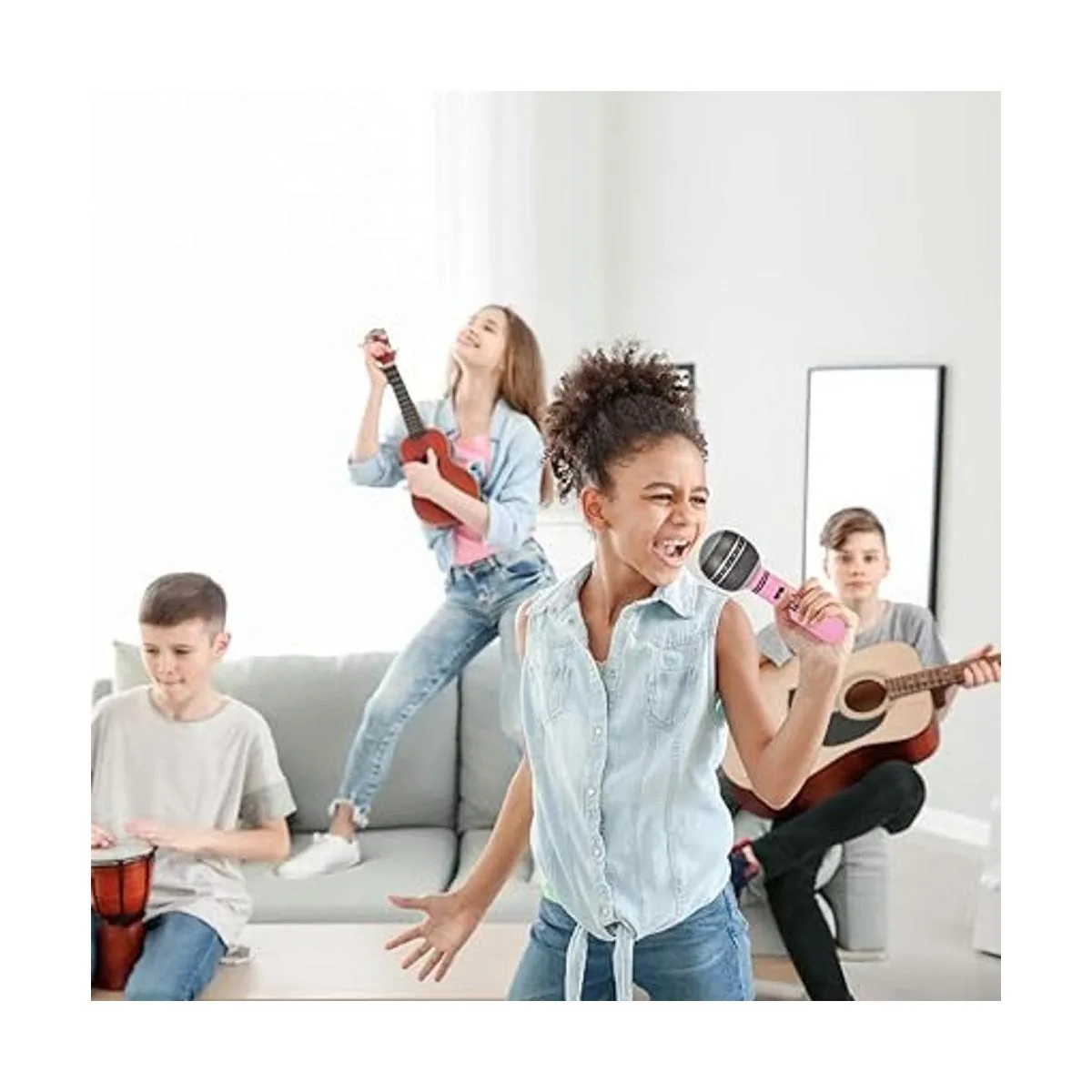 ArtCreativity Micrófonos inflables juego de 24 piezas_5