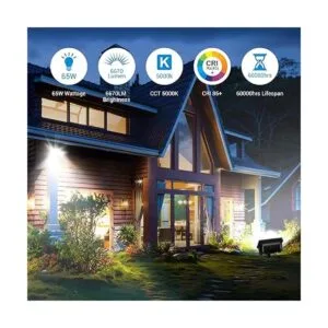 DEWENWILS Luz de inundación LED de 65 W para exteriores_2