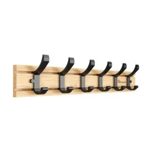 Anjuer Coat Hanger Clothes Rack 6 Active Hooks Heavy Duty