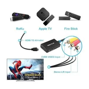 Convertidor HDMI a RCA HDMI a AV 3RCA CVBs compuesto de_2