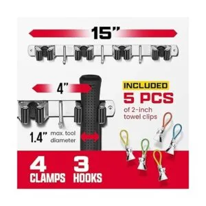 Effektivtools Soporte de pared para trapeador y escoba_4