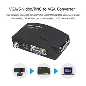 BNC a VGA S Video VGA a VGA Convertidor de CCTV Cámara PC_4