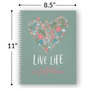 Libreta de tapa blanda Life In Full Bloom de 8.5 x 11.0_3