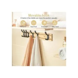 Anjuer Coat Hanger Clothes Rack 6 Active Hooks Heavy Duty