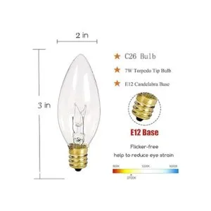 Goothy Bombillas de repuesto transparentes con punta de