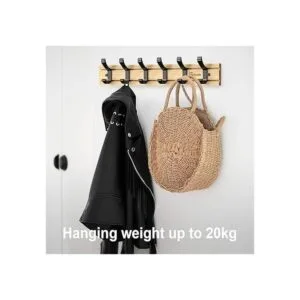 Anjuer Coat Hanger Clothes Rack 6 Active Hooks Heavy Duty