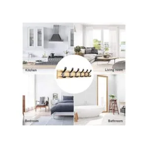 Anjuer Coat Hanger Clothes Rack 6 Active Hooks Heavy Duty