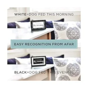 PYROH Señal de recordatorio de alimentación para perros