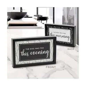 PYROH Señal de recordatorio de alimentación para perros