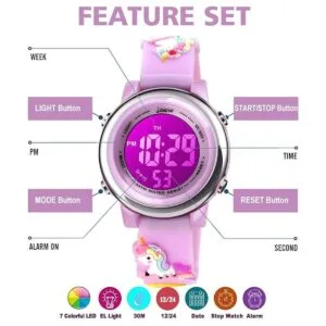Kids Watch Girls Age 310 Upgrade 3D Cute Unicorn Cartoon