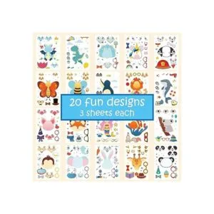 Gooji DIY Make Your Own Stickers for Kids 60 hojas de más