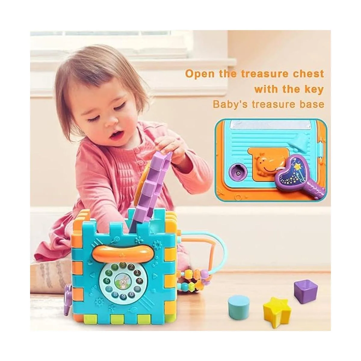 Cubo de actividades para bebés de 6 a 12 meses música_4