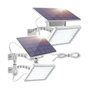 JACKYLED 48 luces solares de pared al aire libre con 5500