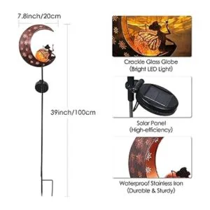 TERESAS COLLECTIONS Luces solares de estaca para jardín_4