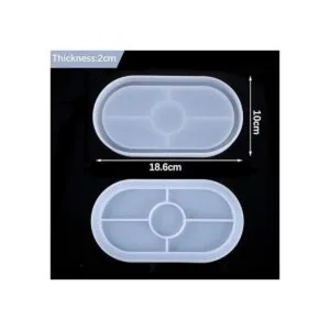 Molde de resina para bricolaje molde de resina ovalado