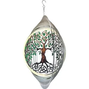ISEO rbol de la vida Spinner de viento Decoraciones de_6