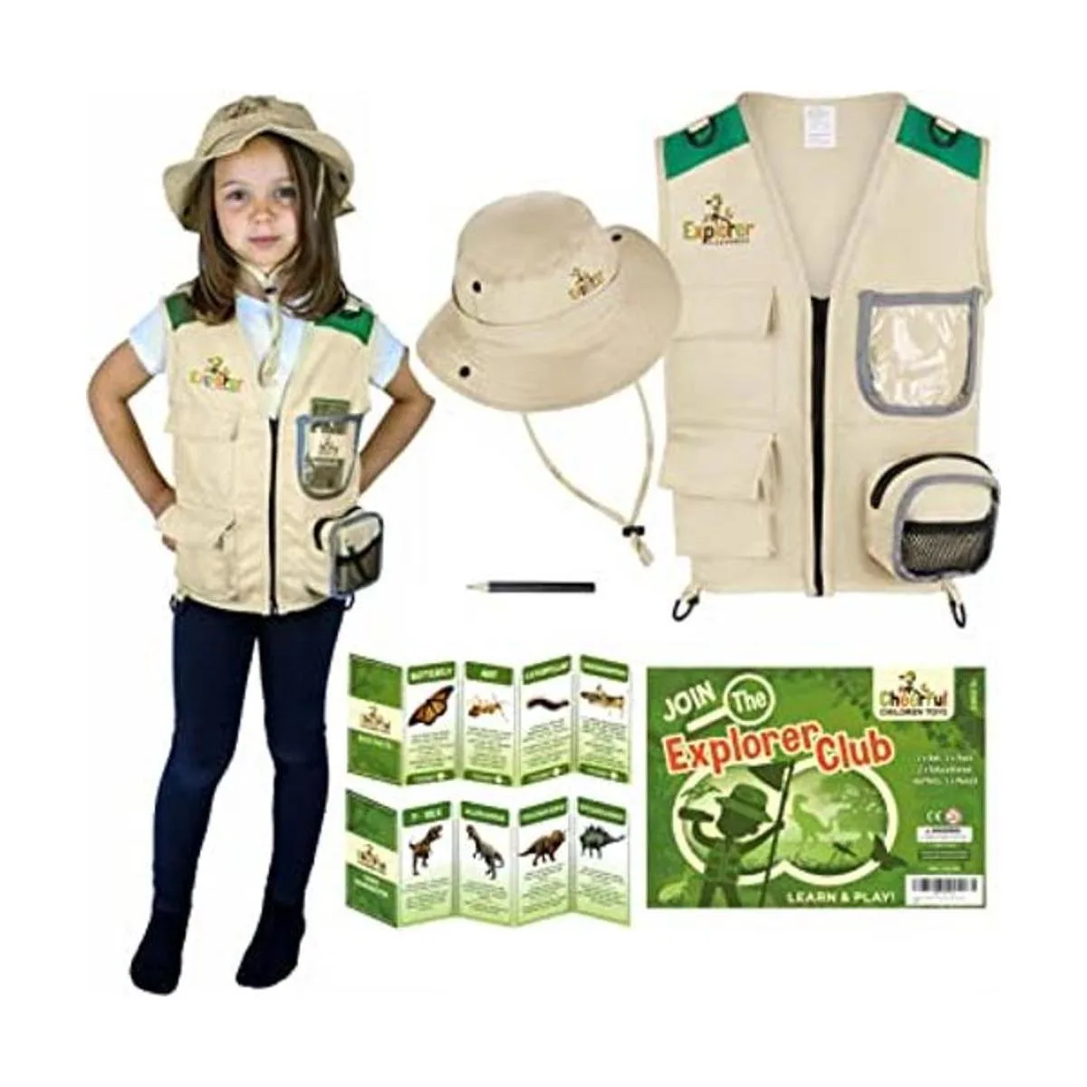 Disfraz de explorador para niños incluyendo chaleco y_1