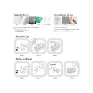 SunnyPoint NeverRust Soporte de succión de lujo para
