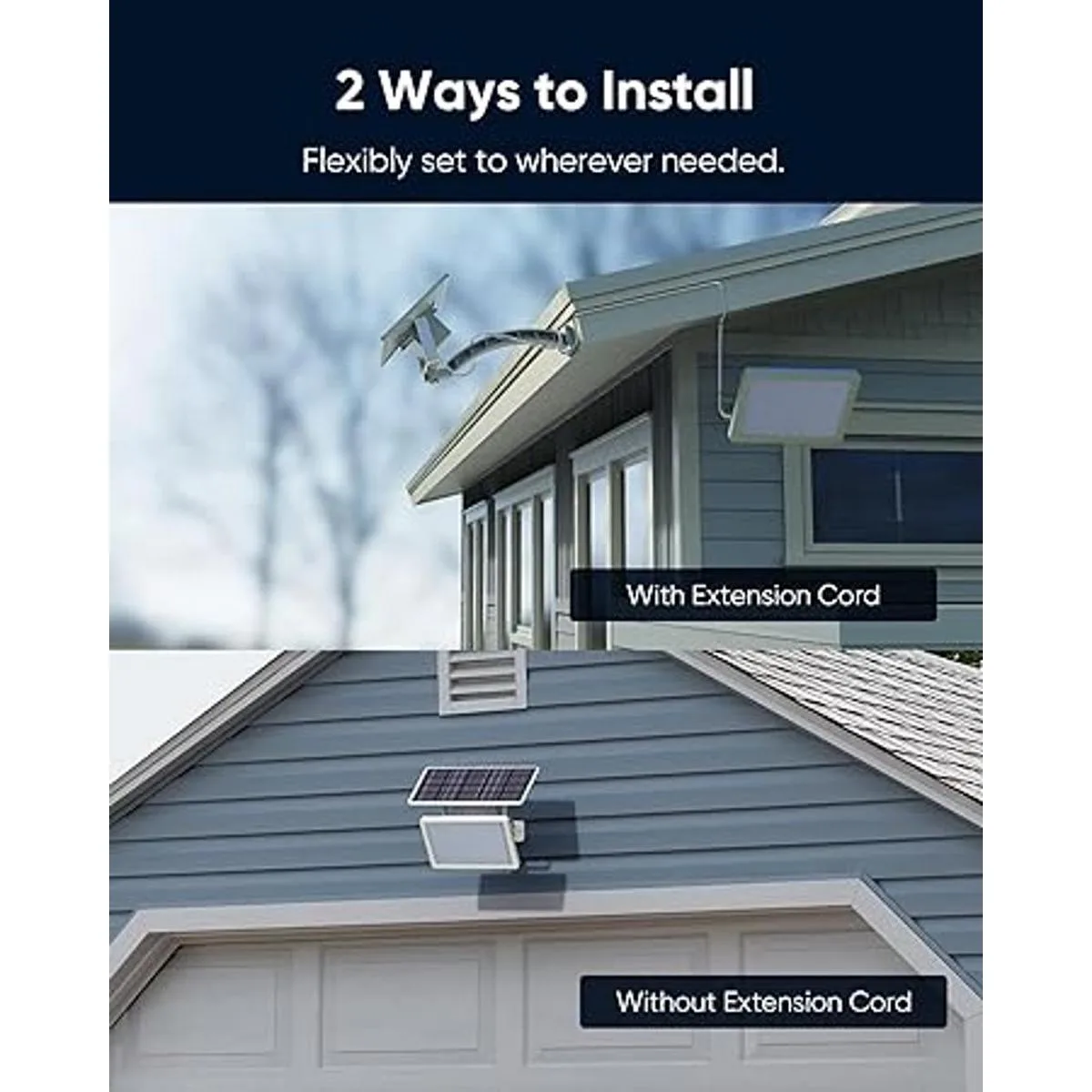 JACKYLED 48 luces solares de pared al aire libre con 5500