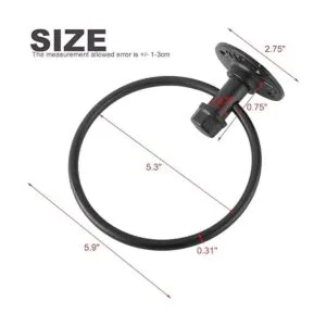 HighFree Toallero de pared industrial para baño cocina