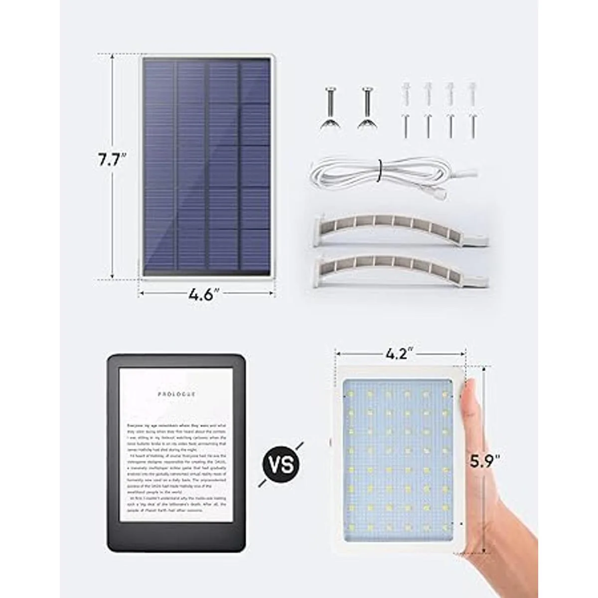 JACKYLED 48 luces solares de pared al aire libre con 5500