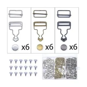 Lesnala 24 juegos de 3 colores de monos con botones de