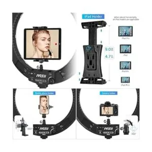 IVISII Anillo de luz de 19 pulgadas con soporte y soporte_5