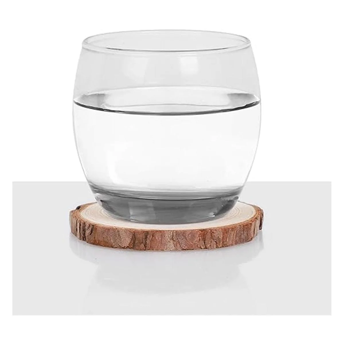 KINJOEK 36 piezas de rodajas de madera natural de 3.54_5