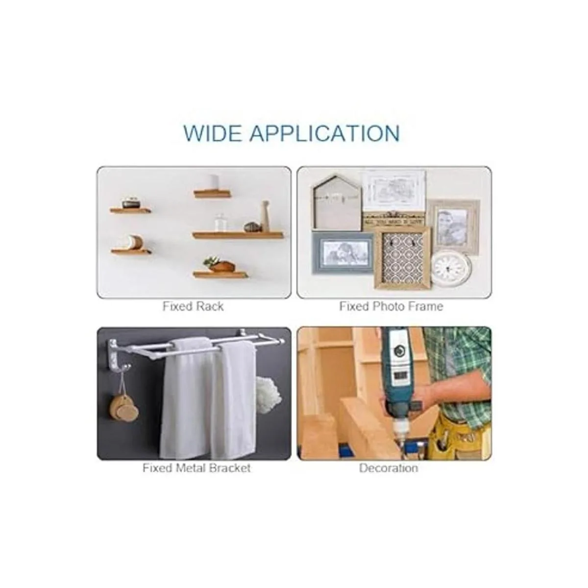 Juego de 320 anclajes de pared de yeso de plástico_3