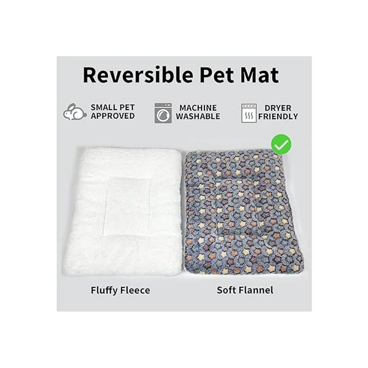 Amakunft Paquete de 2 almohadas cuadradas de conejillo de_5